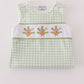 Sage turkey embroidery gingham jonjon