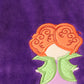 Purple Halloween witch applique velvet bloomer set