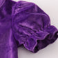Purple Halloween witch applique velvet bloomer set