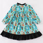 Halloween character print girl dress