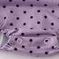 Purple Halloween dot witch embroidery bubble