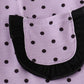 Purple Halloween dot witch embroidery romper