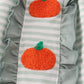 Sage stripe french knot ruffle pants set