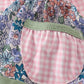 Blue floral pumpkin embroidery ruffle bloomer set