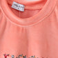 Pink velvet blessed embroidery mom&me sweatshirt