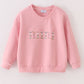 Pink mini embroidery mom&me sweatshirt