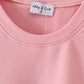 Pink mini embroidery mom&me sweatshirt