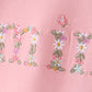 Pink mini embroidery mom&me sweatshirt