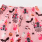 Pink halloween girl pajamas set