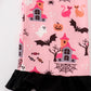 Pink halloween girl pajamas set