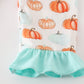 Pumkin print girl pajamas set