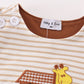 Noah's ark embroidery stripe boy jonjon