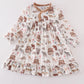 Noah's Ark animal print girl pajama gown