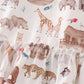 Noah's Ark animal print girl pajama gown