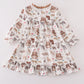 Noah's Ark animal print girl pajama gown