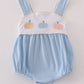 Blue embroidery bubble