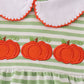 Green stripe embroidery bubble