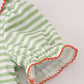 Green stripe embroidery bubble