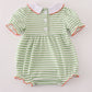 Green stripe embroidery bubble