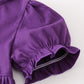 Purple halloween witch applique pants set