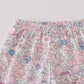 Blue turkey applique ruffle pants set