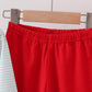 Blue reindeer applique stripe pants set