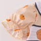 Khaki embroidery smocked bloomer set