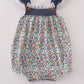 Blue meadow charm lace ruffle bubble
