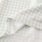 Sage turkey embroidery gingham dress