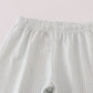 Blue boots embroidery pants set
