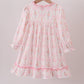 Pink nutcracker print ruffle gown