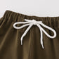Camouflage print ruffle pants set