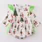 White grinch print girl bubble