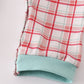Red plaid farm embroidery romper