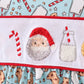 Santa claus cookie french knot ruffle dress