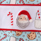 Santa claus cookie french knot romper