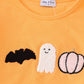 Orange halloween ghost pumpkin girl set