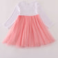 Pink princess embroidery tutu dress