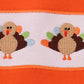 Orange turkey embroidery top