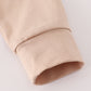 Beige turkey french knot top