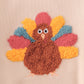 Beige turkey french knot ruffle bubble