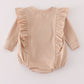 Beige turkey french knot ruffle bubble