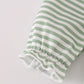 Green turkey french knot stripe ruffle bubble