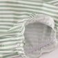 Green turkey french knot stripe ruffle bubble
