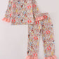Princess floral print pajamas set