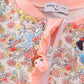 Princess floral print romper