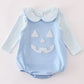 Blue halloween applique 2pc bubble set