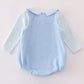 Blue halloween applique 2pc bubble set