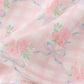 Pink floral print ruffle dress