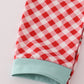 Red farm smocked romper
